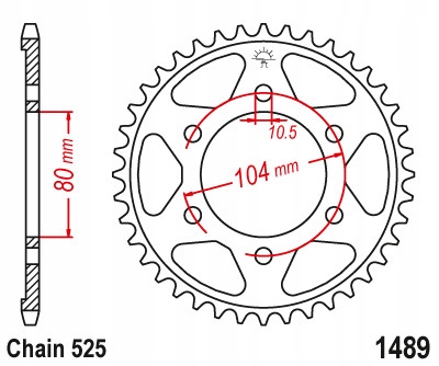 Ozubení zadní zadní velké Kawasaki Z 1000 ZX6 ZX6R Zx 600 Ninja 40 zubů