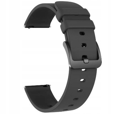 

Silikonowy Pasek Do Zegarka Smartwatch Czarny 20mm