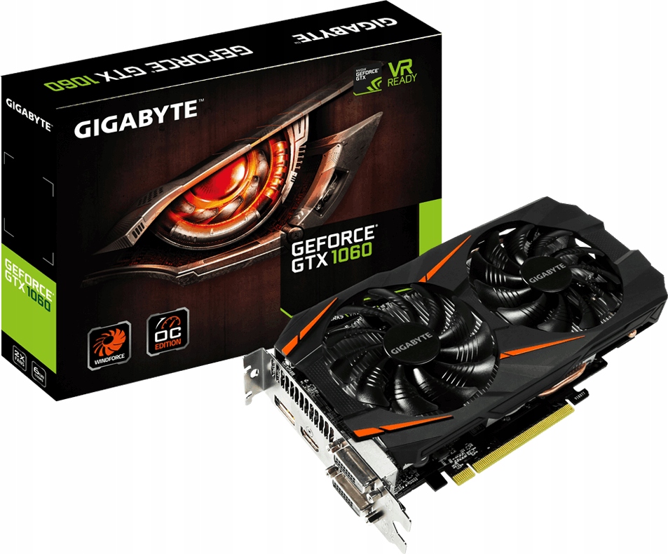 Karta Graficzna Geforce Gtx1060 6gb Gddr5 Hdmi Dvi - Niska