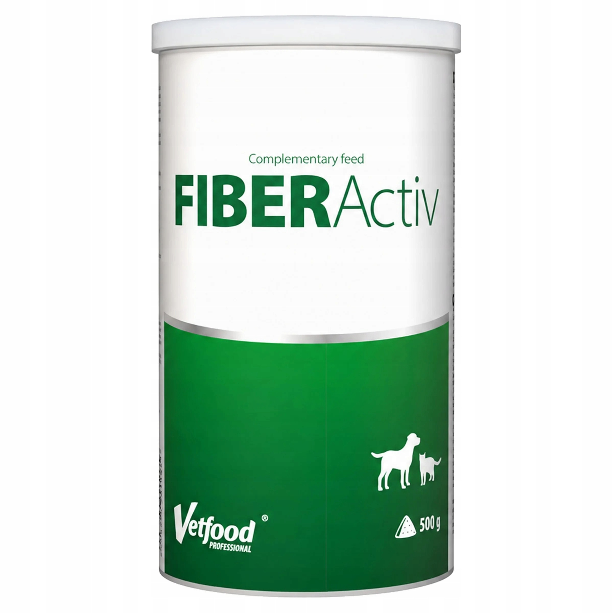 Vetfood Fiber Activ Karma uzupełniająca dla psów i kotów 500 g