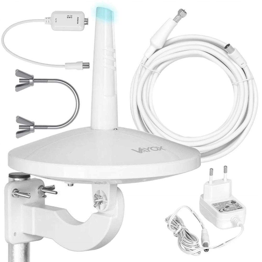 Pozemní anténa pro DVB-T2 4K Combo MUX8 360 stupňů Lte filtr bez rušení