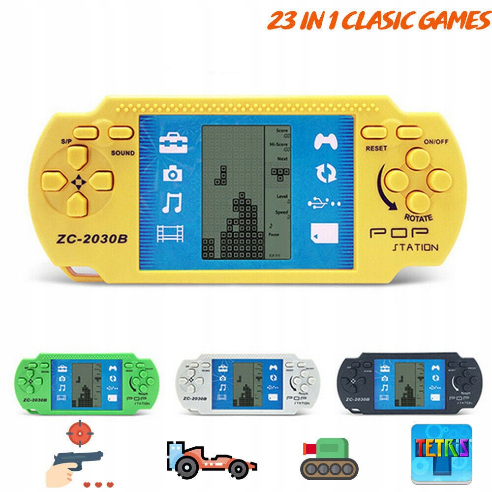 Handheld Game Player Console Tetris Retro Kids Toy