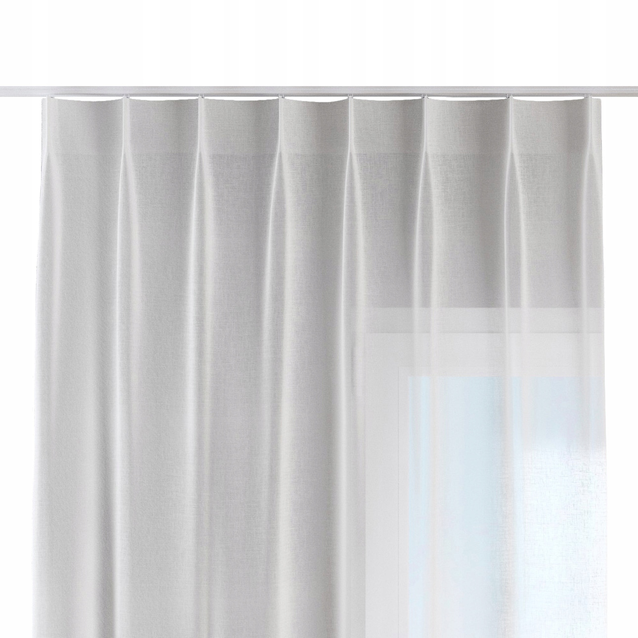 Dekoria Závěs na jednoduchých flex hácích 130 x 260 cm, bílá