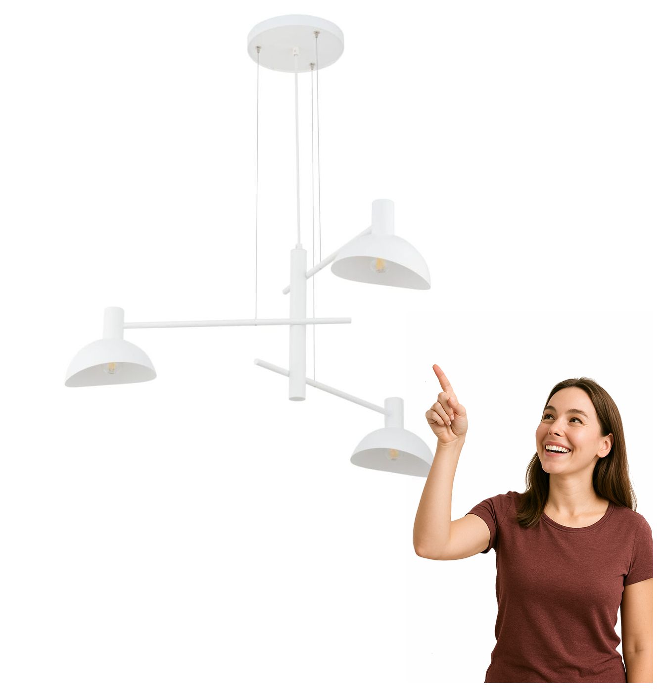 Závesná lampa Artis 3 40528 Sigma Lighting