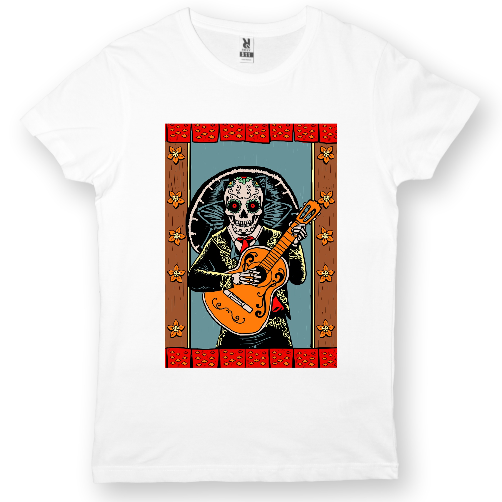

Koszulka Czaszka Meksyk Gitara Mariachi S