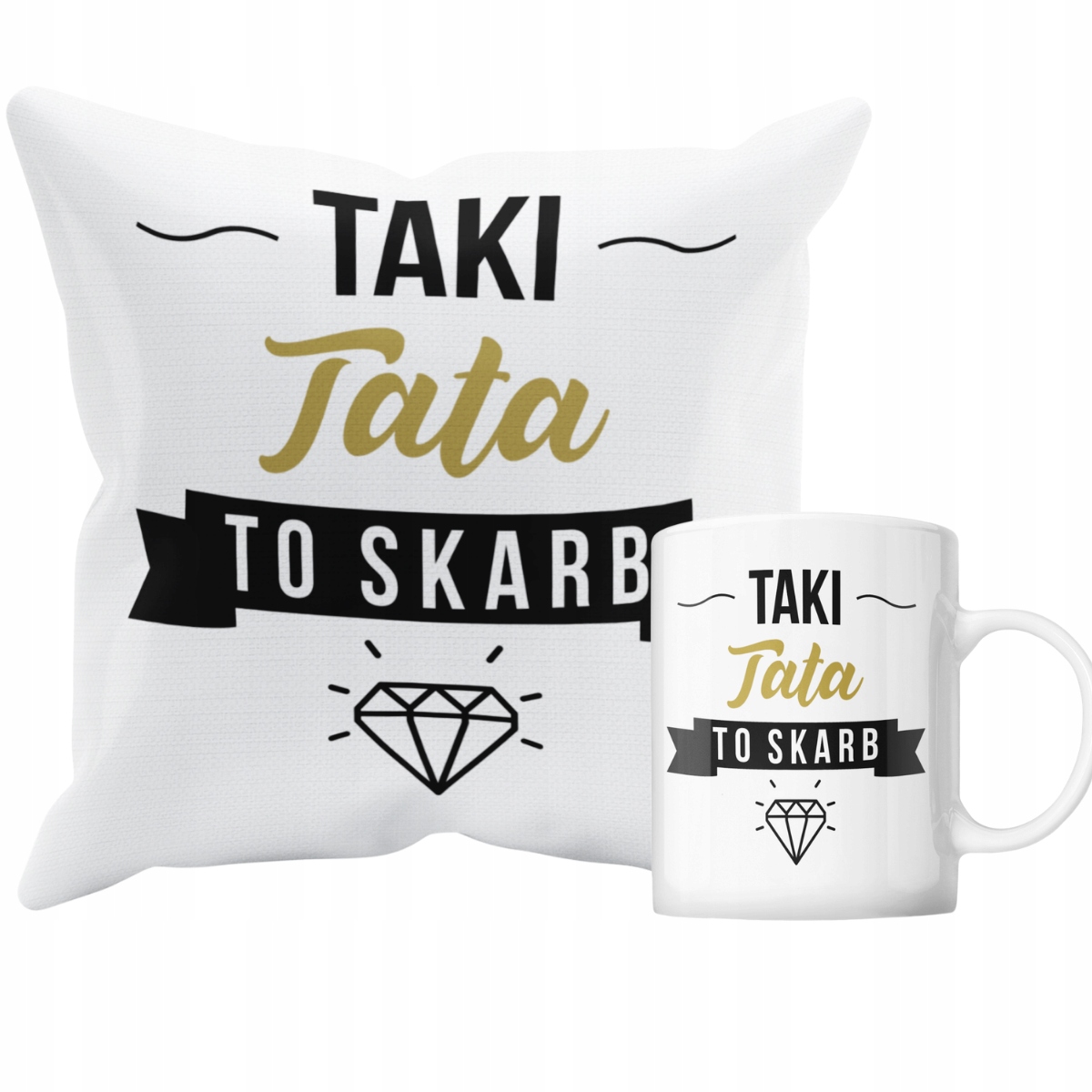 

Zestaw Poduszka Kubek Na Dzień Mamy Taty
