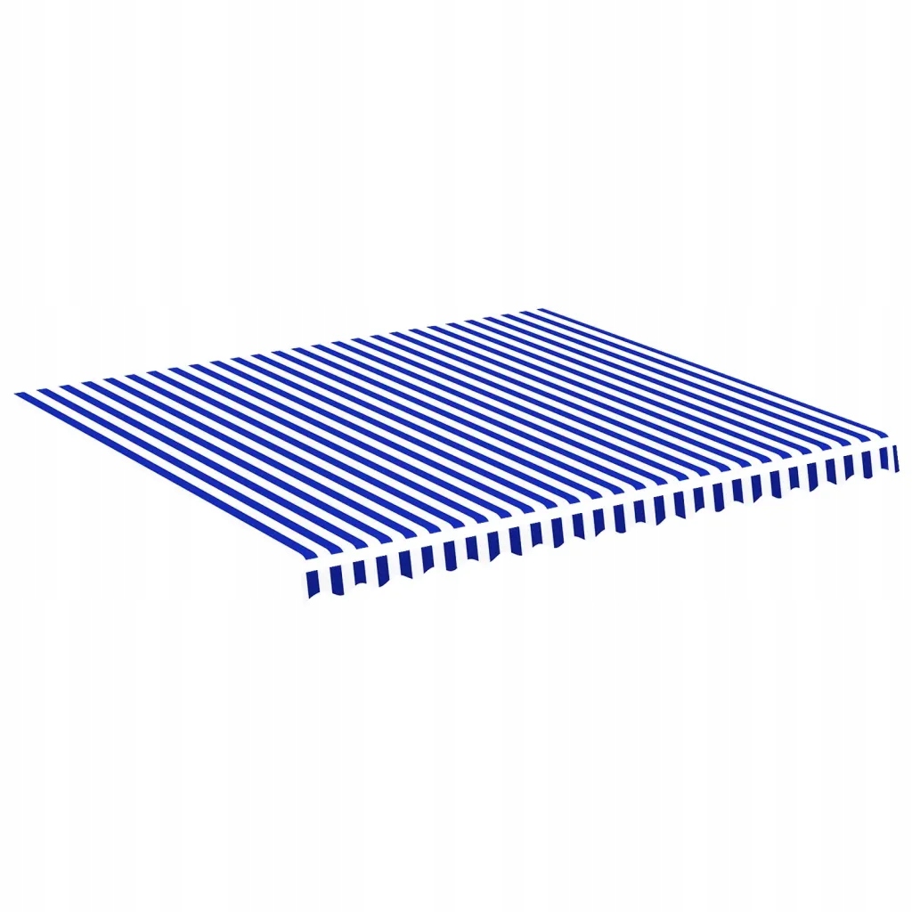 Náhradní tkanina pro markýzu Modro-bílá 380 x 345 cm, Polyester Uv