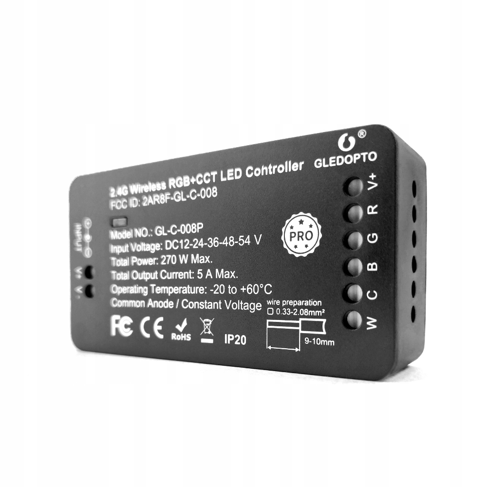 

Kontroler Led Gledopto Rgb Cct ZigBee Tuya 12V