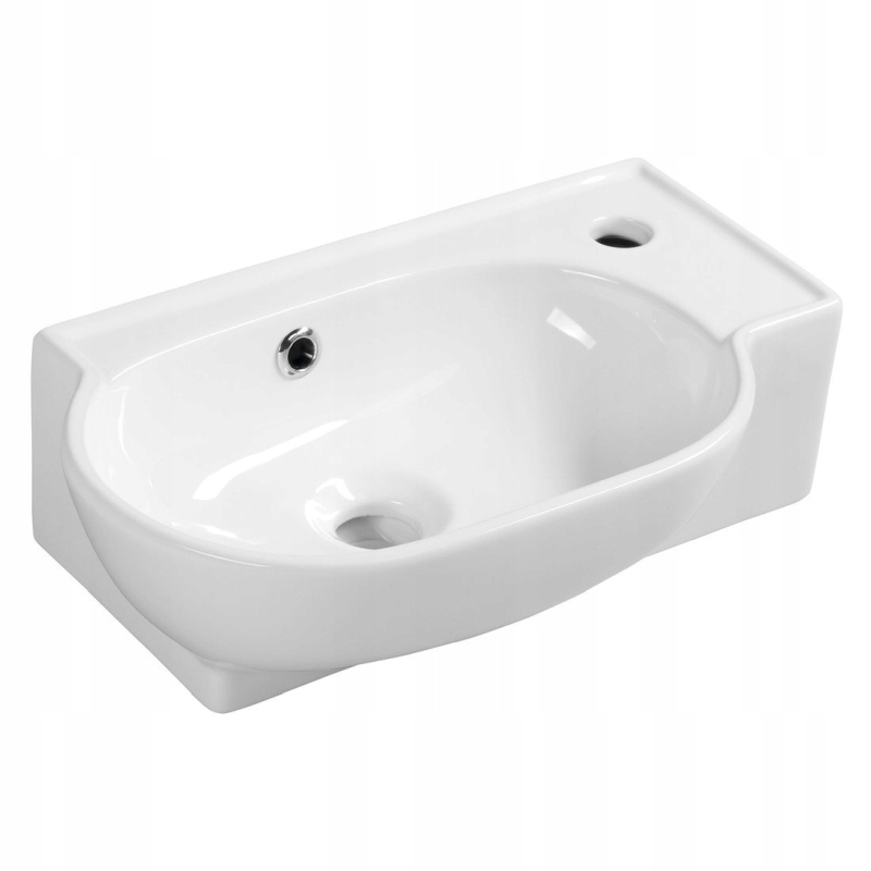 Sapho Yumo keramická umývadlová miska 45x28 cm biela 3045