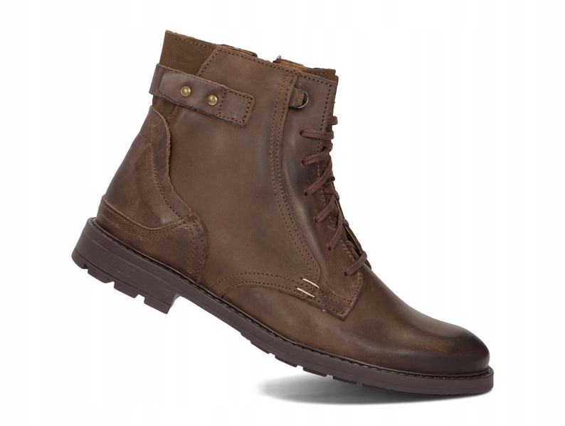 BUTY MĘSKIE SZTYBLETY OCIEPLANE PL SKÓRA 856 BR 44 Marka Komodo