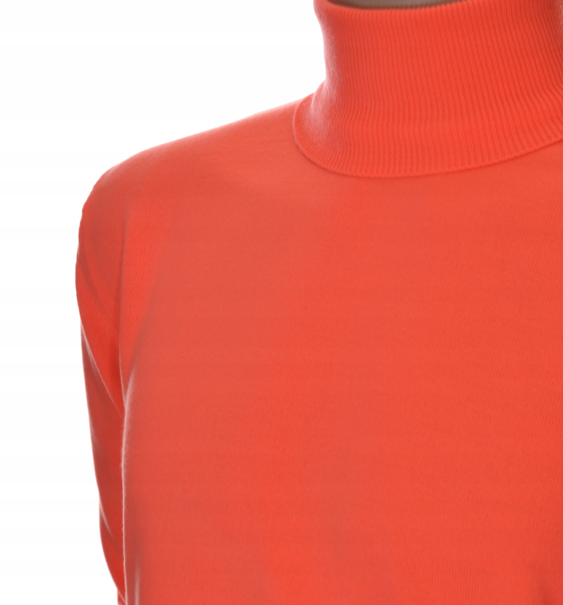 Pánský svetr rolák z kašmíru a merino vlny, kašmírový, velikost M, oranžová