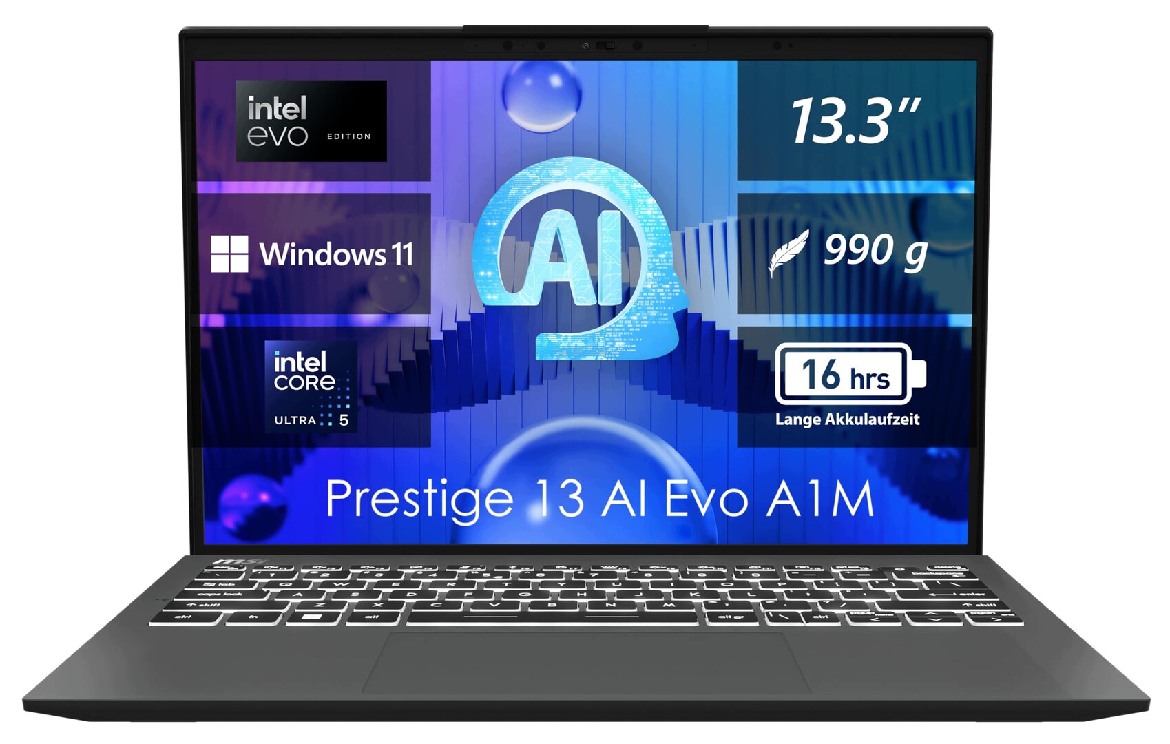 Laptop Msi Prestige 13 Ai Evo A1MG 13.3 Oled Intel Ultra 5 16GB Ram 512 Ssd
