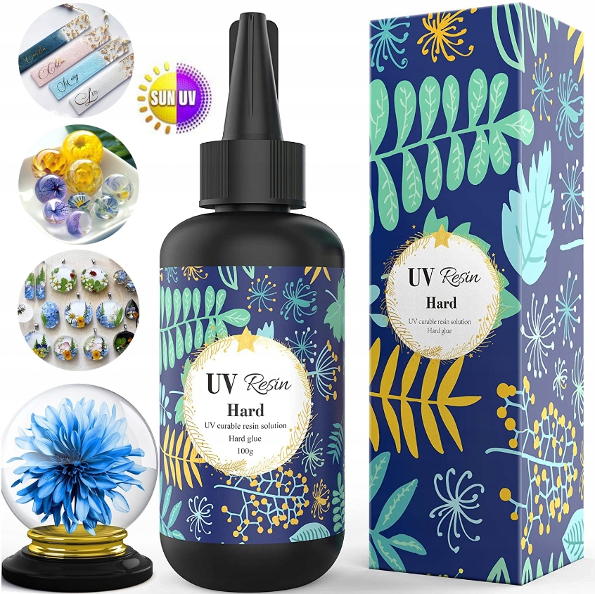 Uv šperkařská pryskyřice na šperky světlotvrdá resina 100 g