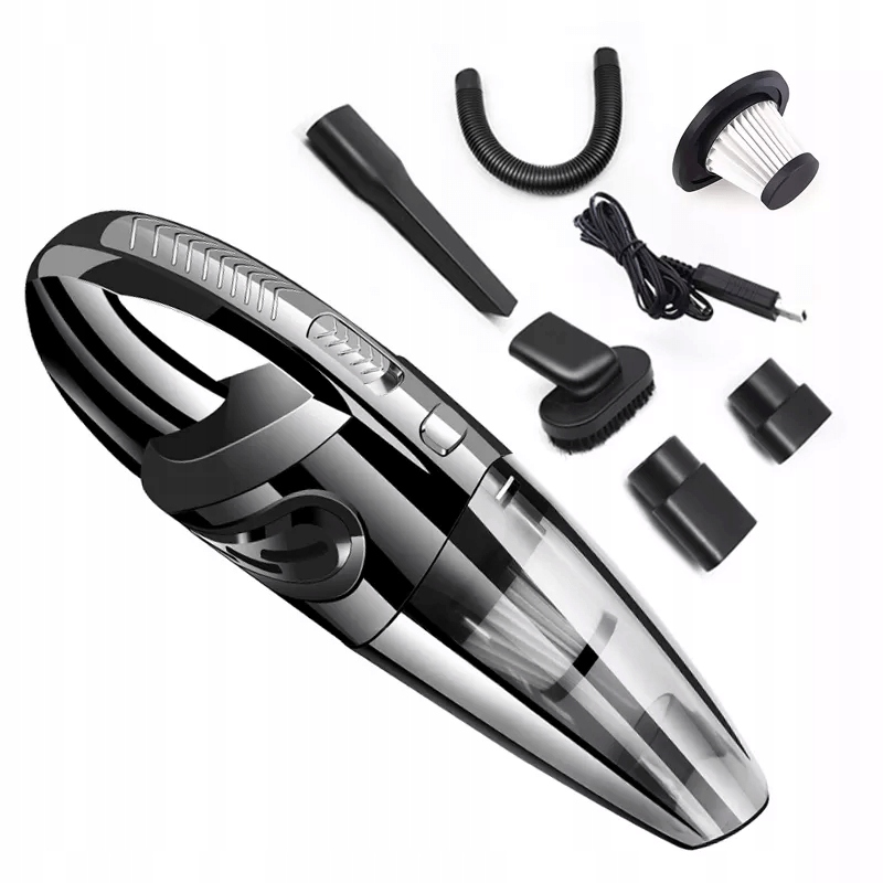 ODKURZACZ RĘCZNY SAMOCHODOWY AKUMULATOROWY BEZPRZEWODOWY + AKCESORIA XXXXXL Marka bez marki