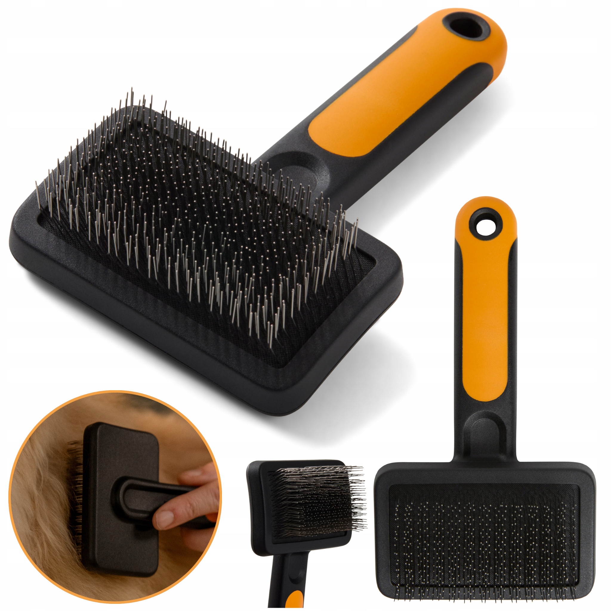 Levně Fiskars Kartáč na vyčesávání péče pro psy a kočky 16,5 cm