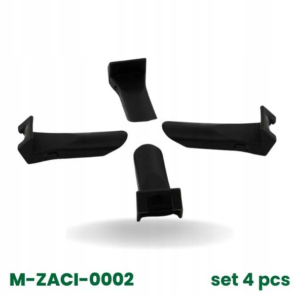 Dlouhé plastové kryty montážních svorek (4 kusy) Typ A