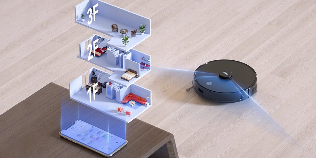 Робот-прибиральник IMOU Vacuum Cleaner RV1 Час зарядки 240 хв