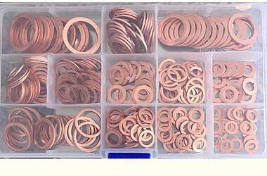 PODKŁADKI MIEDZIANE 280 szt