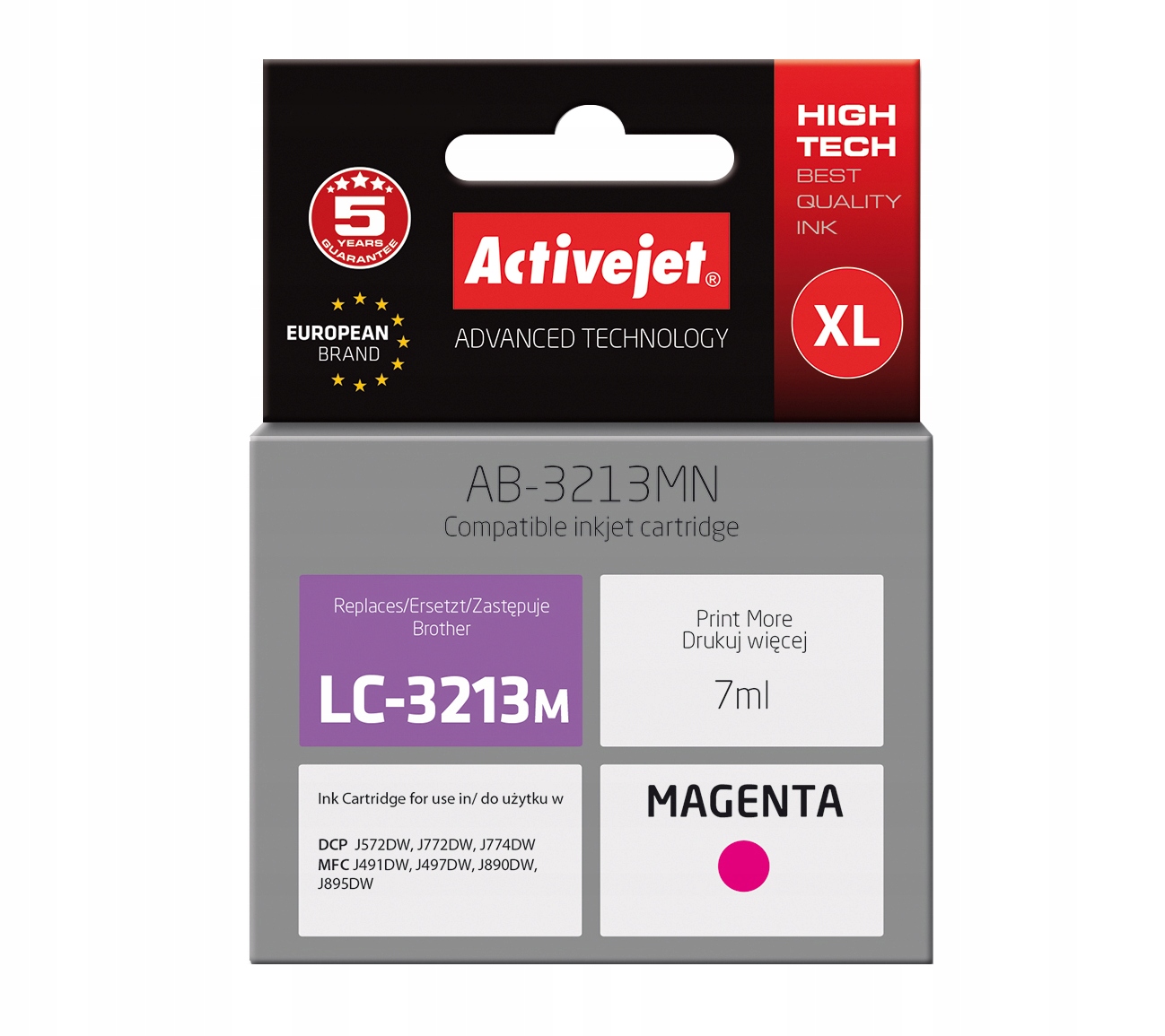 

Activejet Tusz do Brother LC3211 LC3213 J572 J772