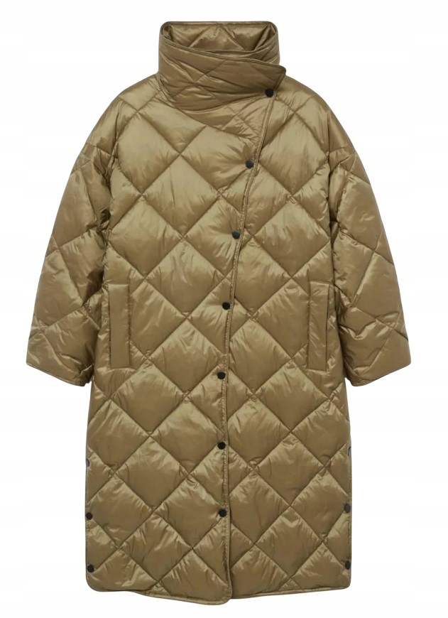 Mango Dámský Prošívaný Kabát Olivový vel. S