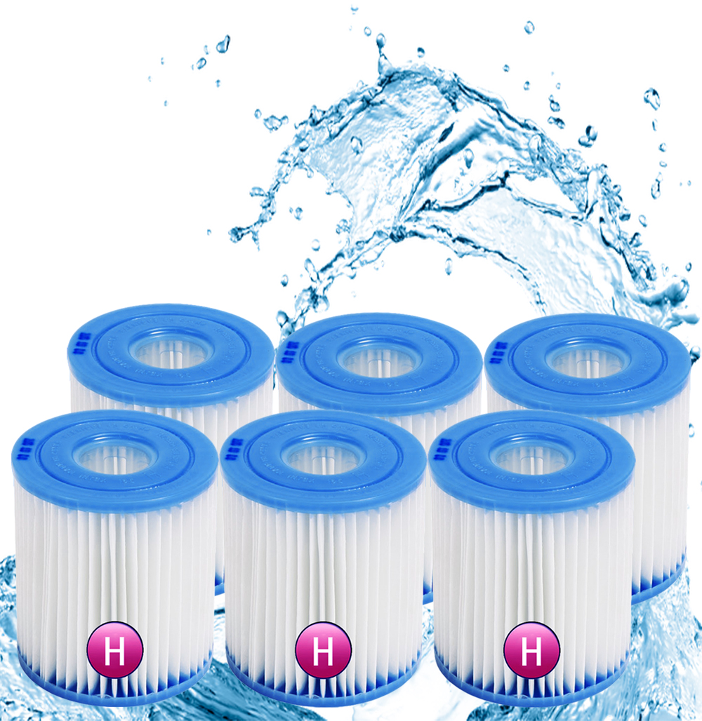 6 x Filtr Do Bazénu Čerpadla Intex Filtrační Vložka 29007 Typ H
