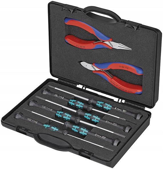 Sada kleští na elektroniku Knipex 8 kusů