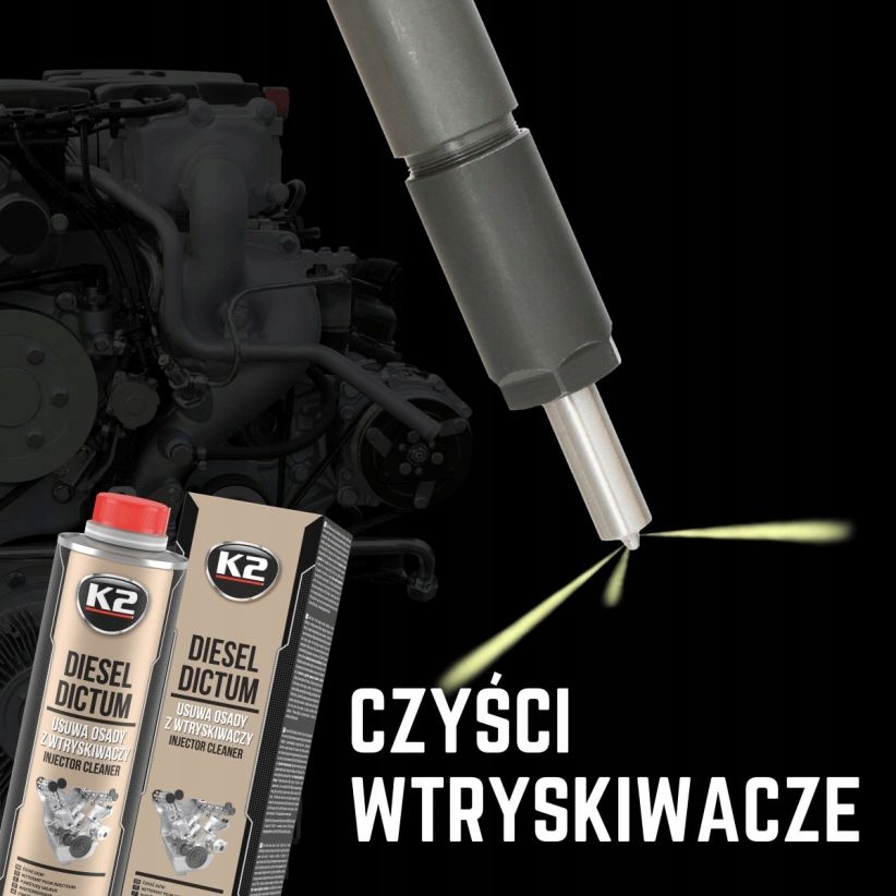 K2 DIESEL DICTUM czyści wtryskiwacze diesla 500ml Rodzaj czyszczenie gaźników, wtrysków