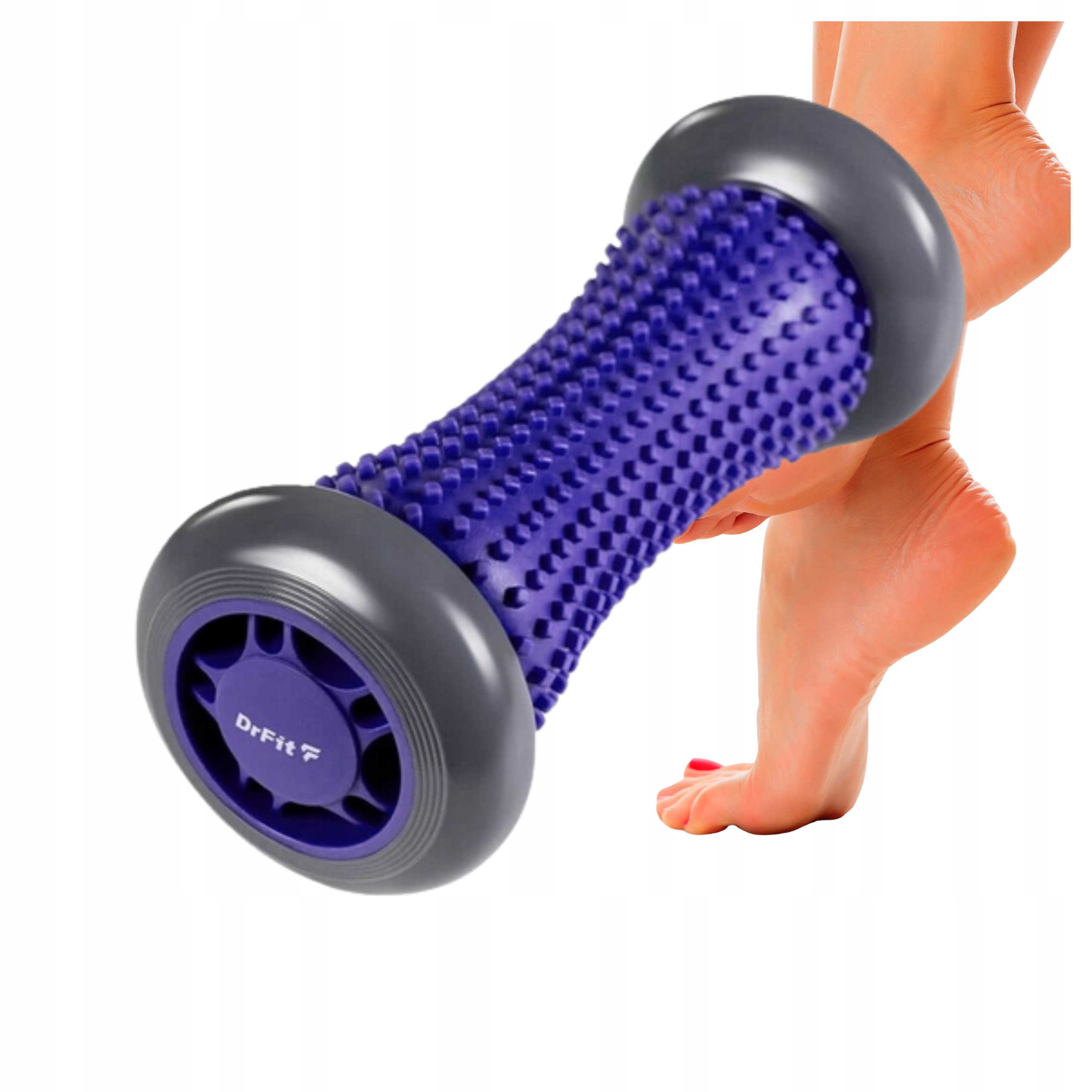 Wałek do Masażu Roller Masażer Sensoryczny Fioletowy 17 cm DrFit