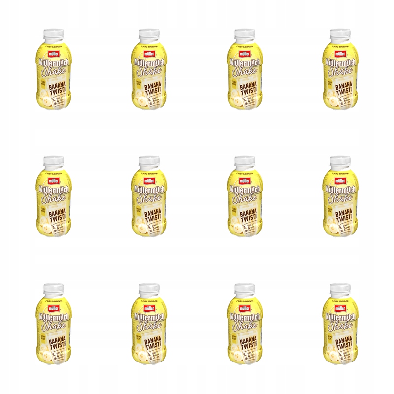 Mléčný nápoj Müllermilch Shake s banánovou příchutí 400 g X12