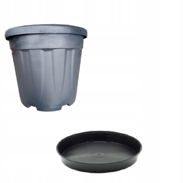 

3x doniczka 15L 3x podstawka 30cm na balkon uprawy