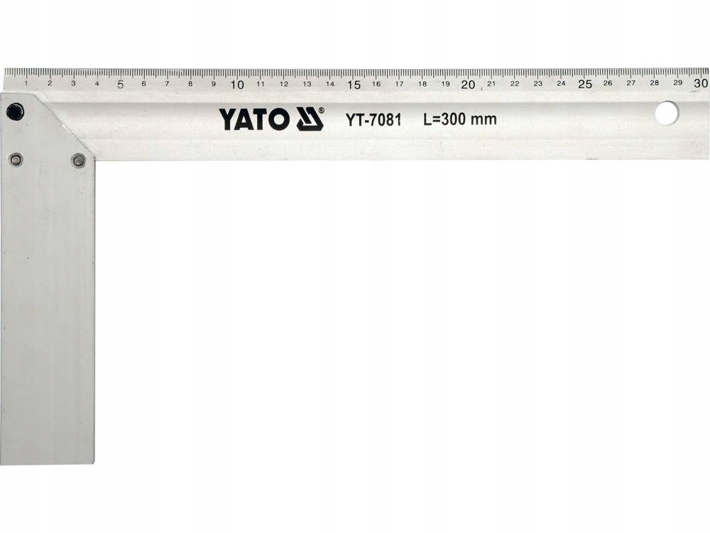 

Kątownik Aluminiowy 300mm Przymiar Ze Stopką Yato