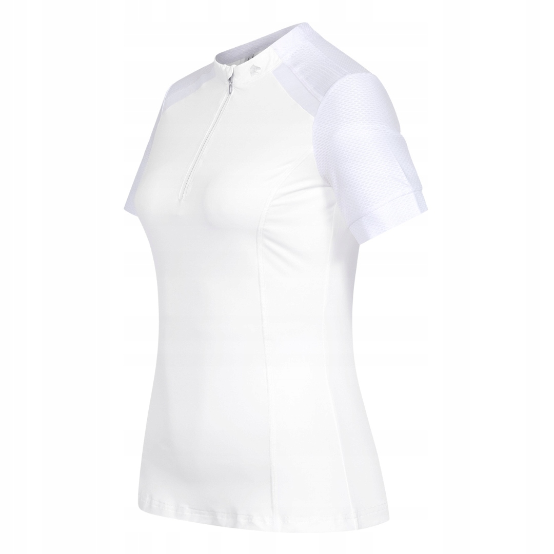 Koszulka damska Zip-Shirt Nancy zapinana Elt S. Biały