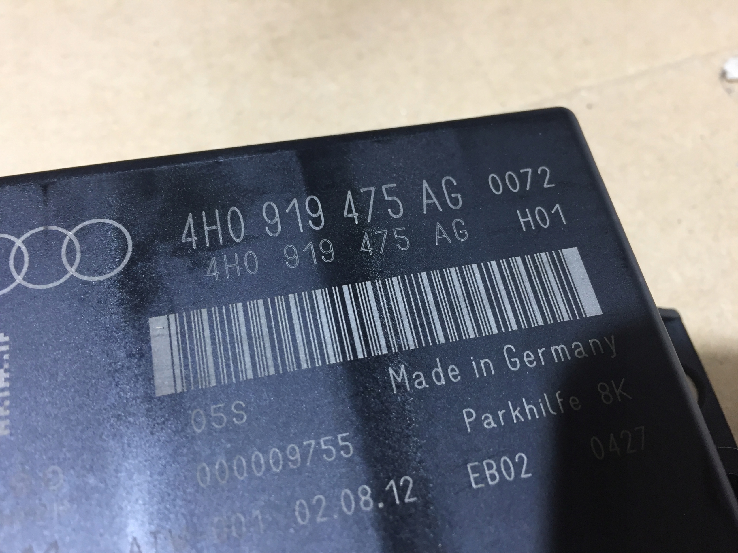 AUDI A6 C7 module control unit of the parking 4H0919475AG