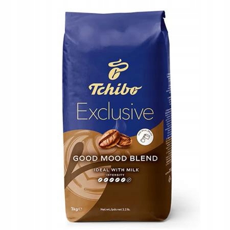 Levně Káva "Exclusive Good Mood Blend", pražená, zrnková, 1000 g, Tchibo 534496