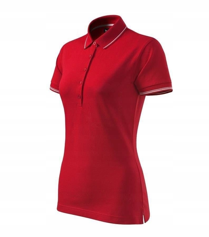 

Modna młodzieżowa koszulka polo Plain czerwony M