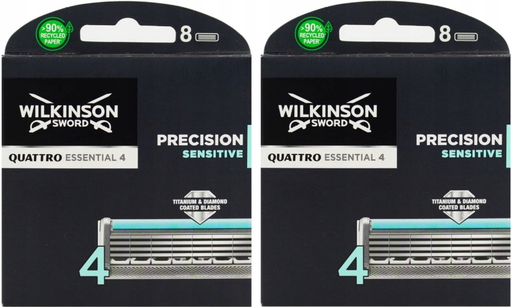 16x Wkłady Nożyki WILKINSON Quattro Essential 4 Precision Sensitive EAN (GTIN) 4027800509904