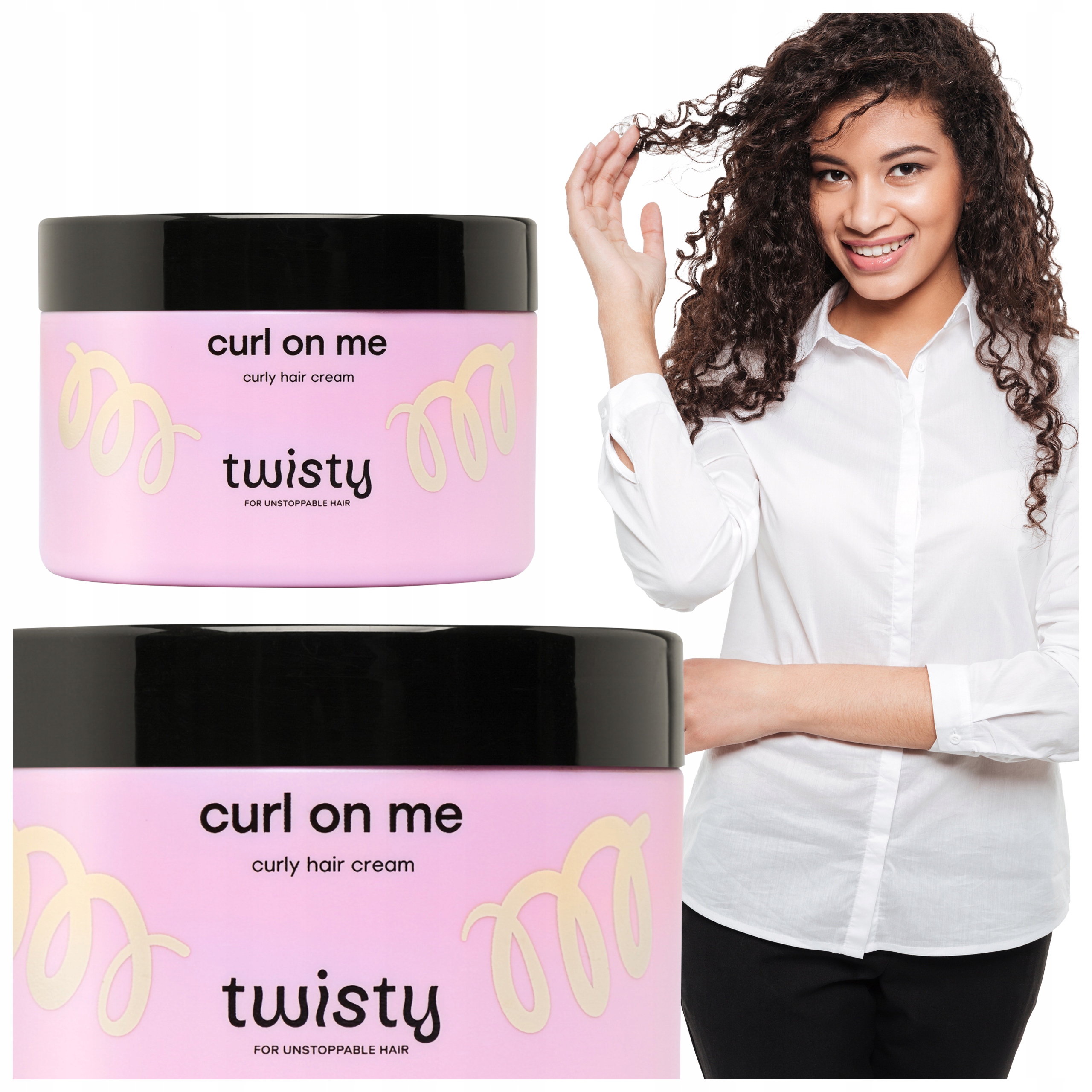 Twisty Krem do Układania Loków do włosów kręconych Wydobycie Skrętu 250ml