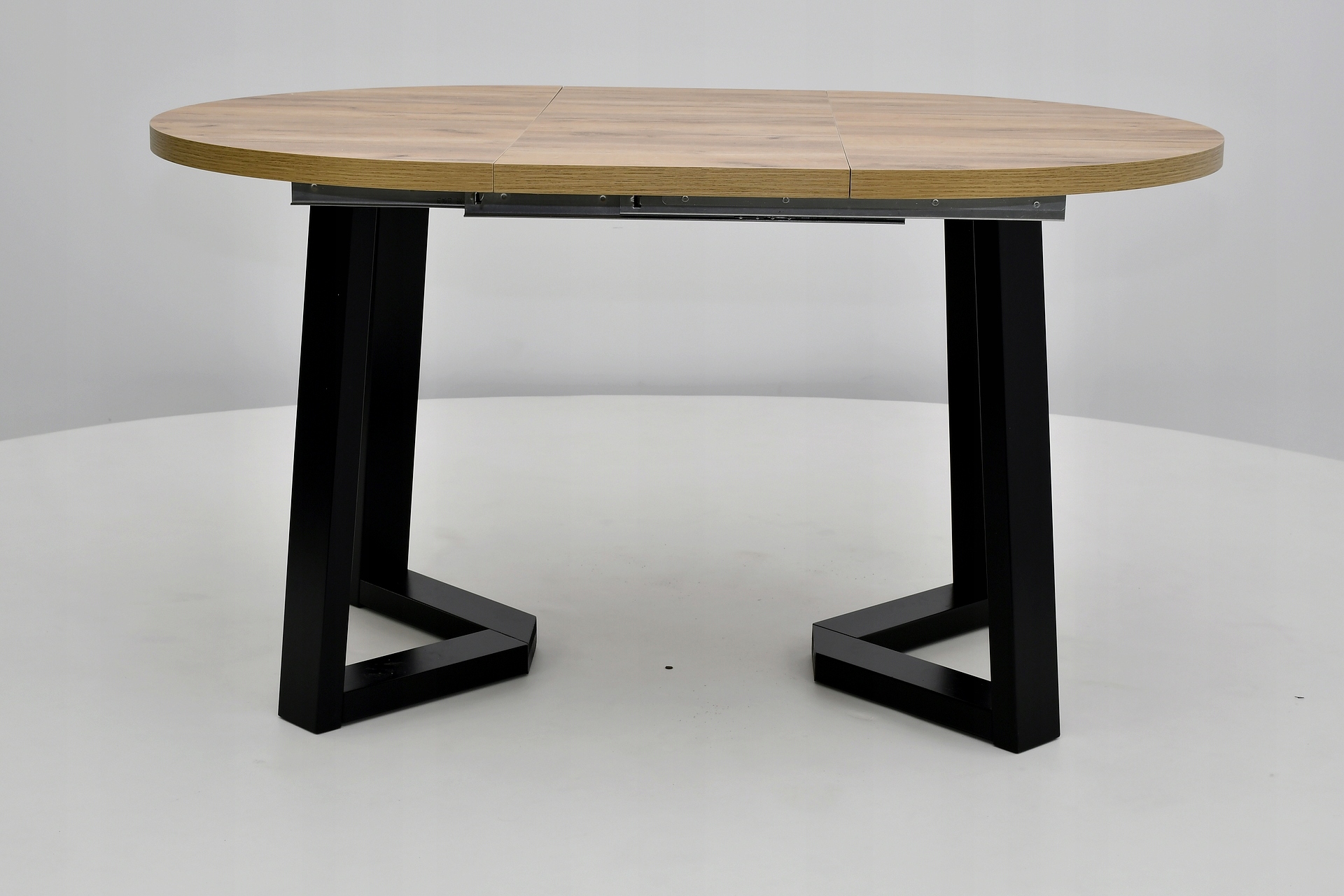 LOFTOWY, OKRĄGŁY stół Ø 90 cm rozkładany do 170 Głębokość mebla 90 cm