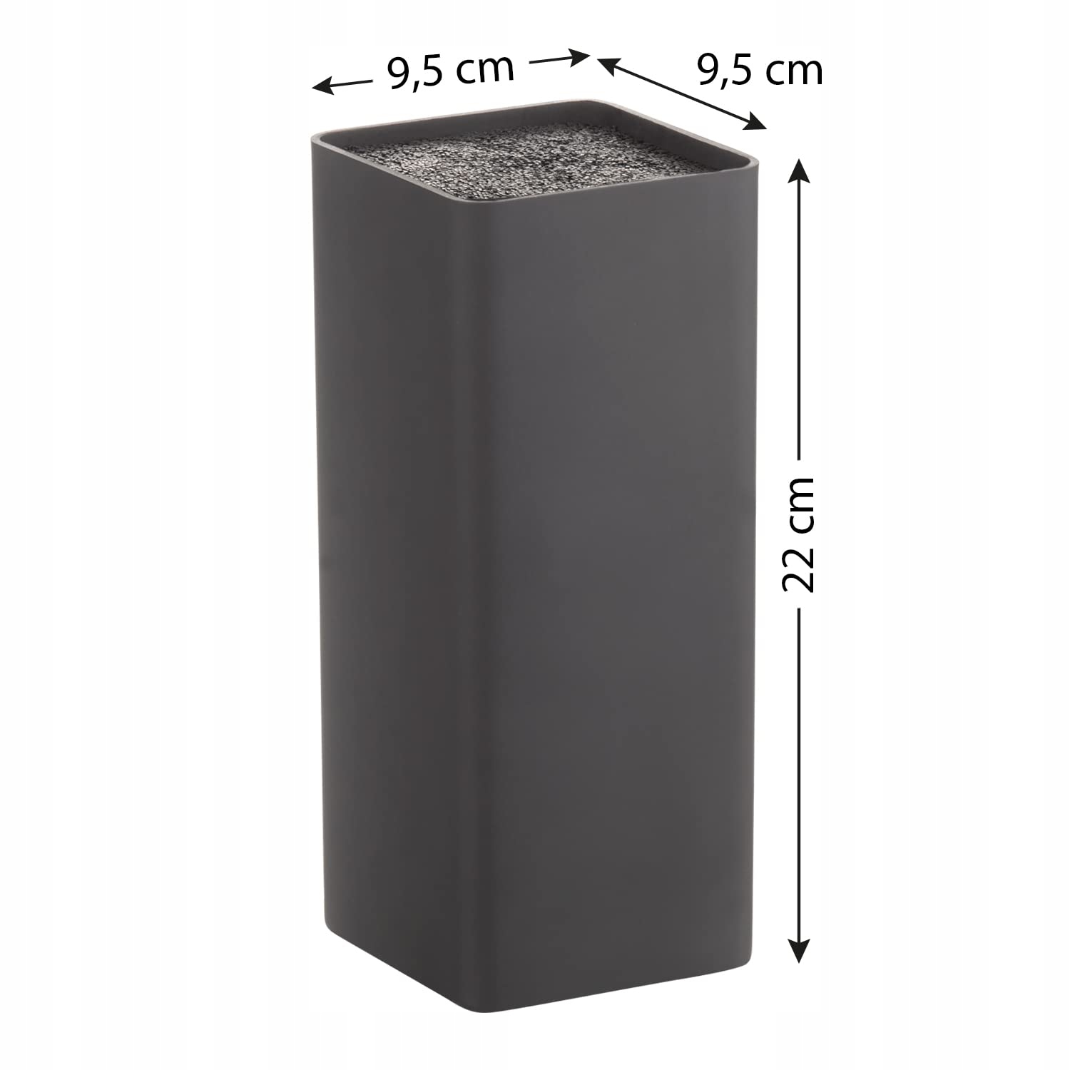 BUDDYS BLADES Blok Na Noże Czarny 22 cm Wysoki Z Tworzywa PET — miniatura 3