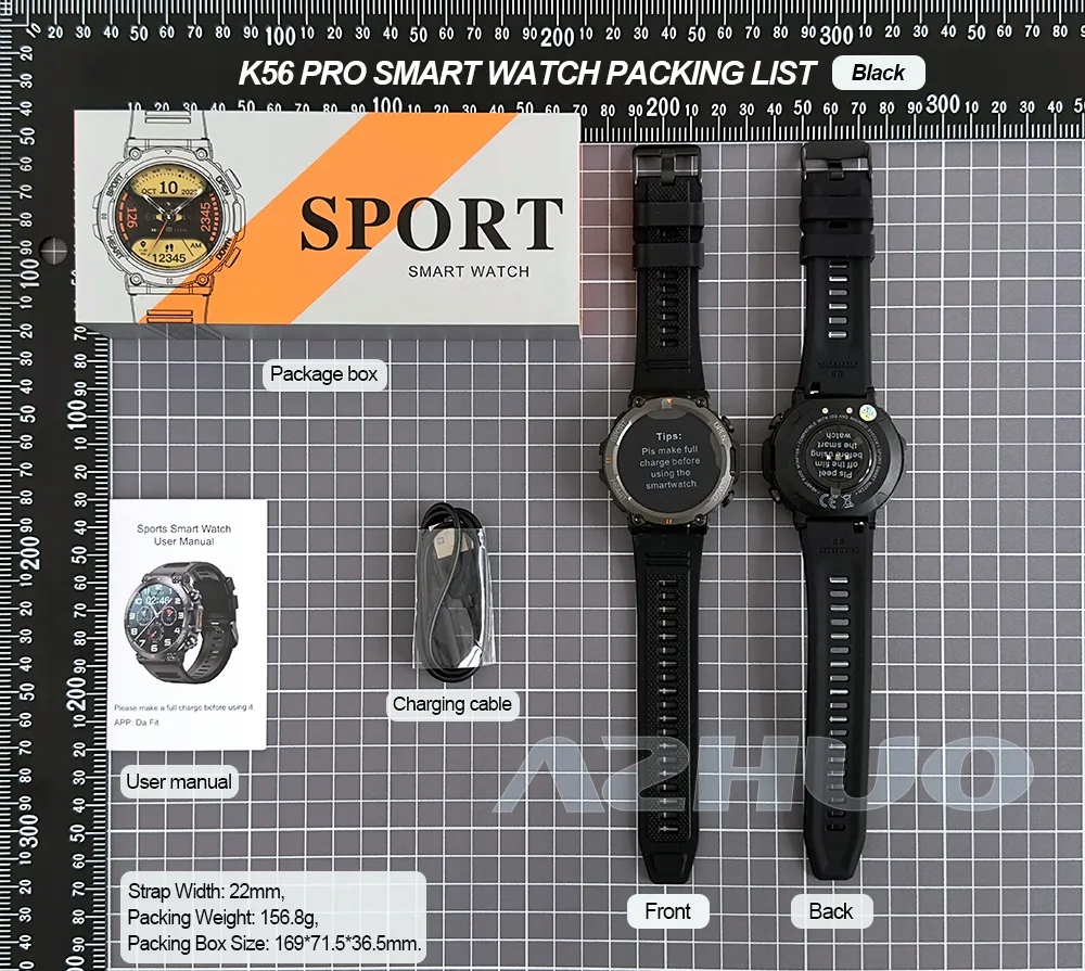 Smartwatch Zegarek Meski MATOWY PL ROZMOWY K56 PRO Kompatybilność systemowa Android iOS