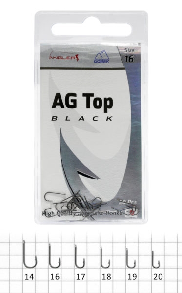 Górek Haczyki Ag Top Black 20szt Nr20