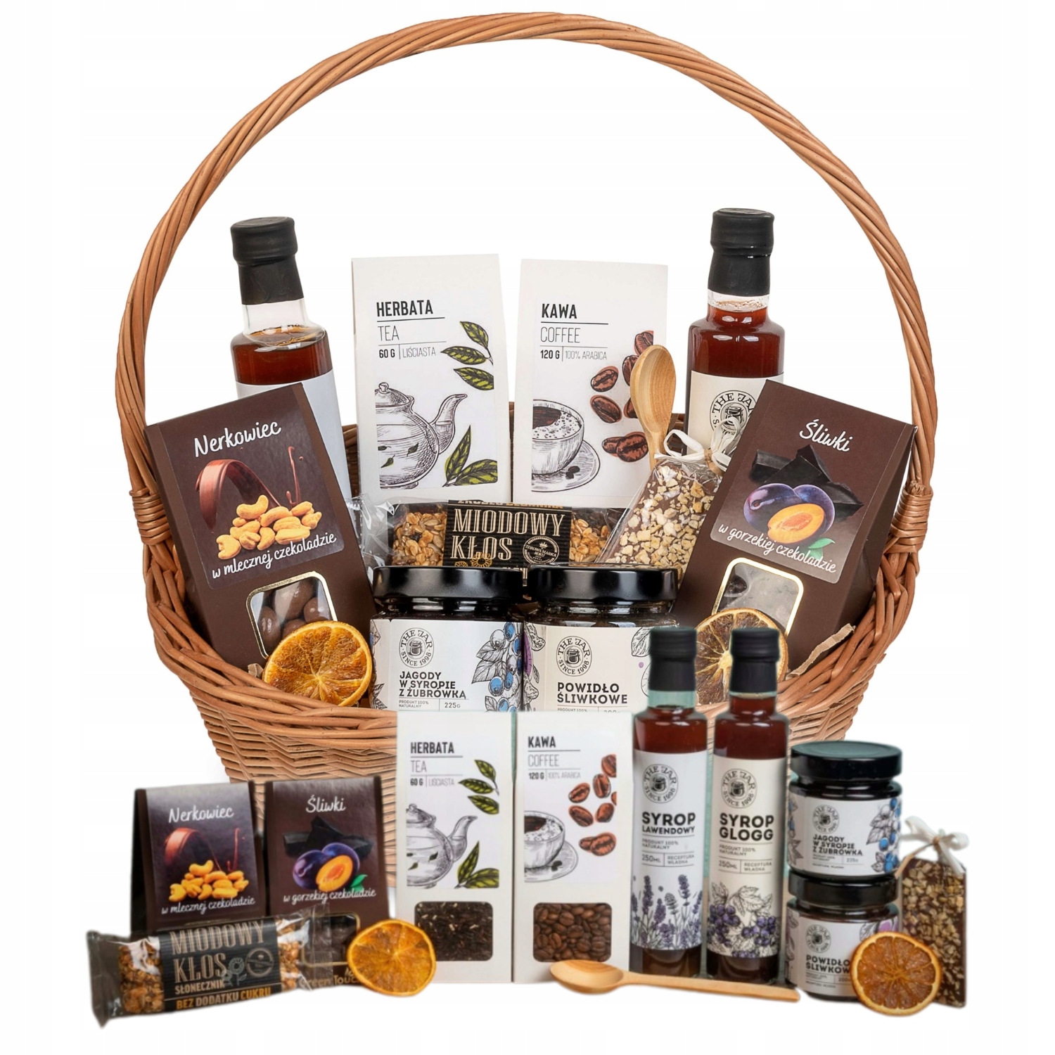Kosz Prezentowy Zestaw Herbata Na Wielkanoc Wielkanocny Upominek