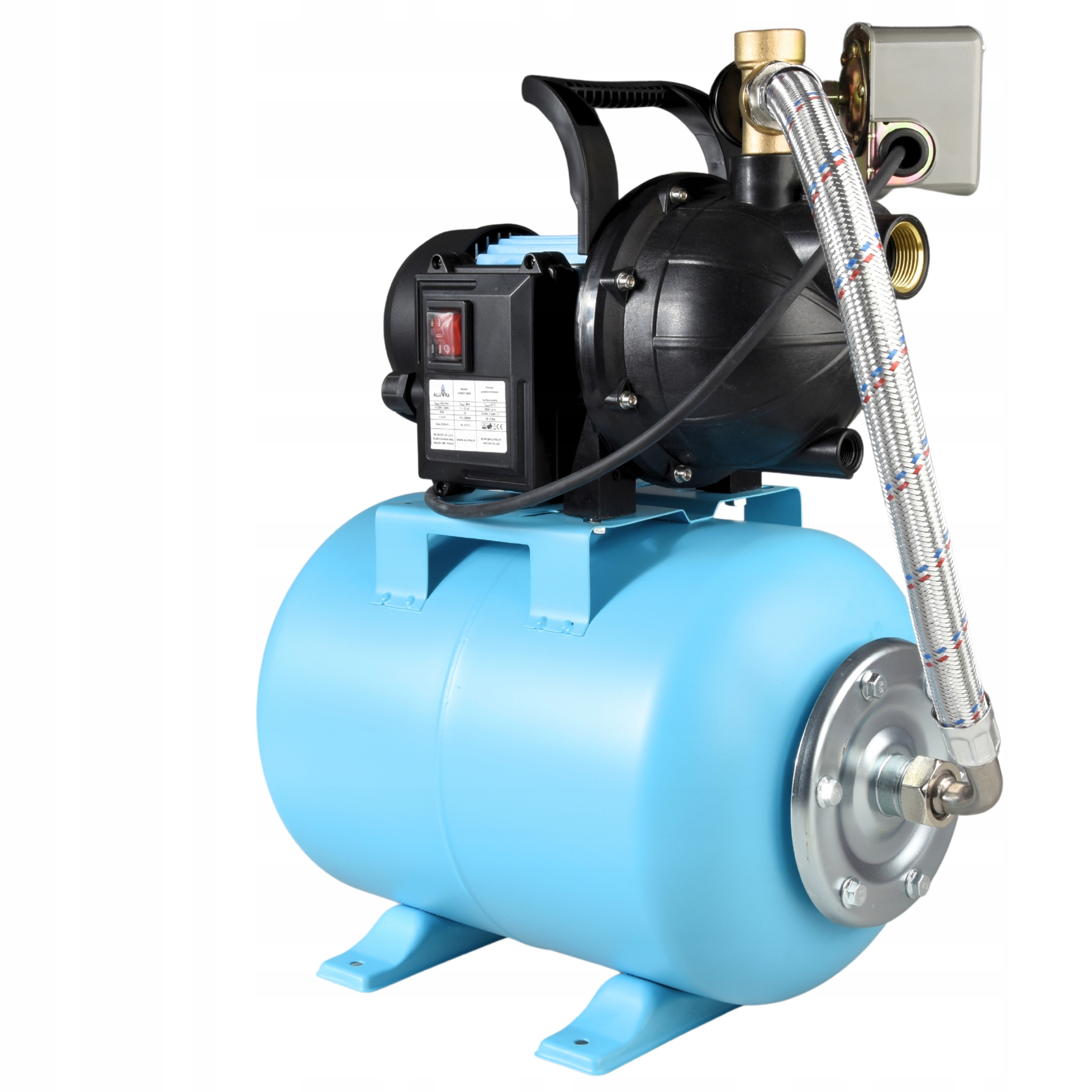 Hydrofor 24 L Nádrž Na Vodu Hydroforová Pumpa Handy 3600 Kompletná Sada