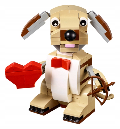 LEGO 40201 WALENTYNKOWY PIESEK WALENTYNKI KUPIDYN CUPI DOG UNIKAT NOWE Marka LEGO
