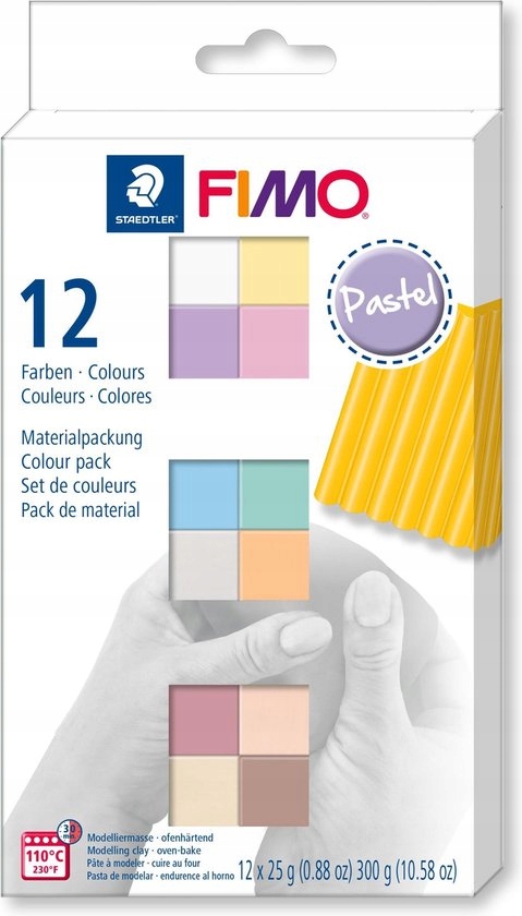 FIMO SOFT MASA PLASTYCZNA ZESTAW 12 KOL.PASTEL EAN (GTIN) 4007817053423