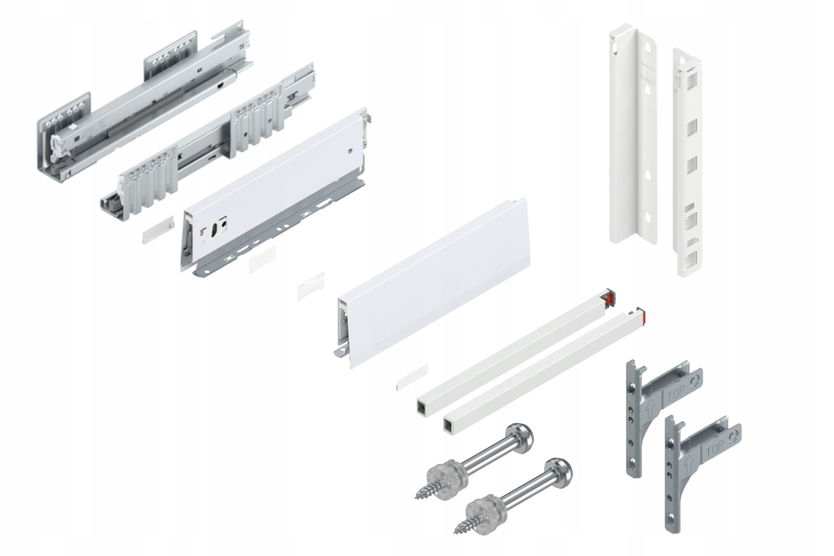 Blum Zásuvka Merivobox 350 Vysoká E Blm Biela 40 kg