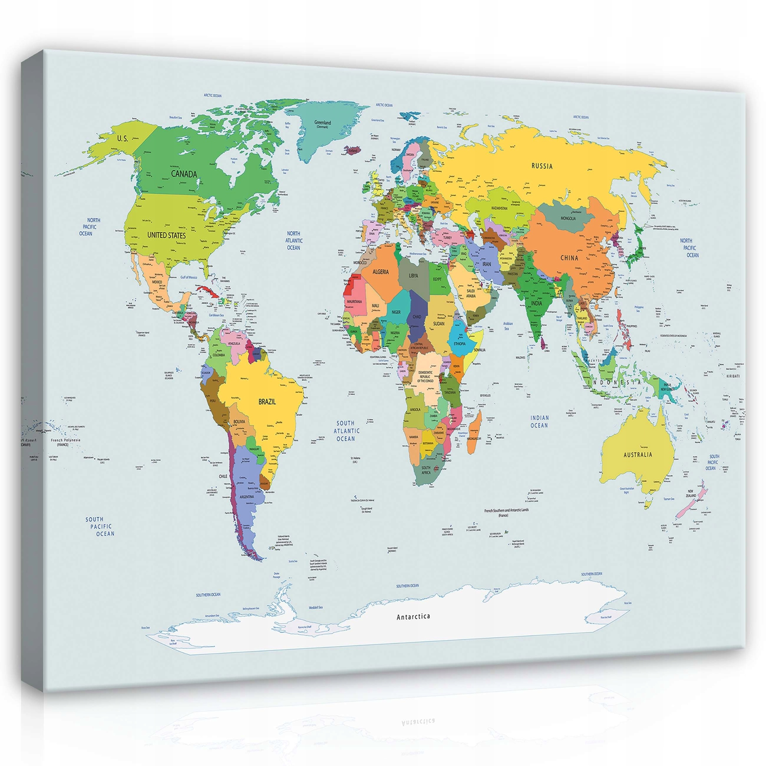 Obraz 100x80 Globální vzdělávací perspektiva Mapa světa na Plotně