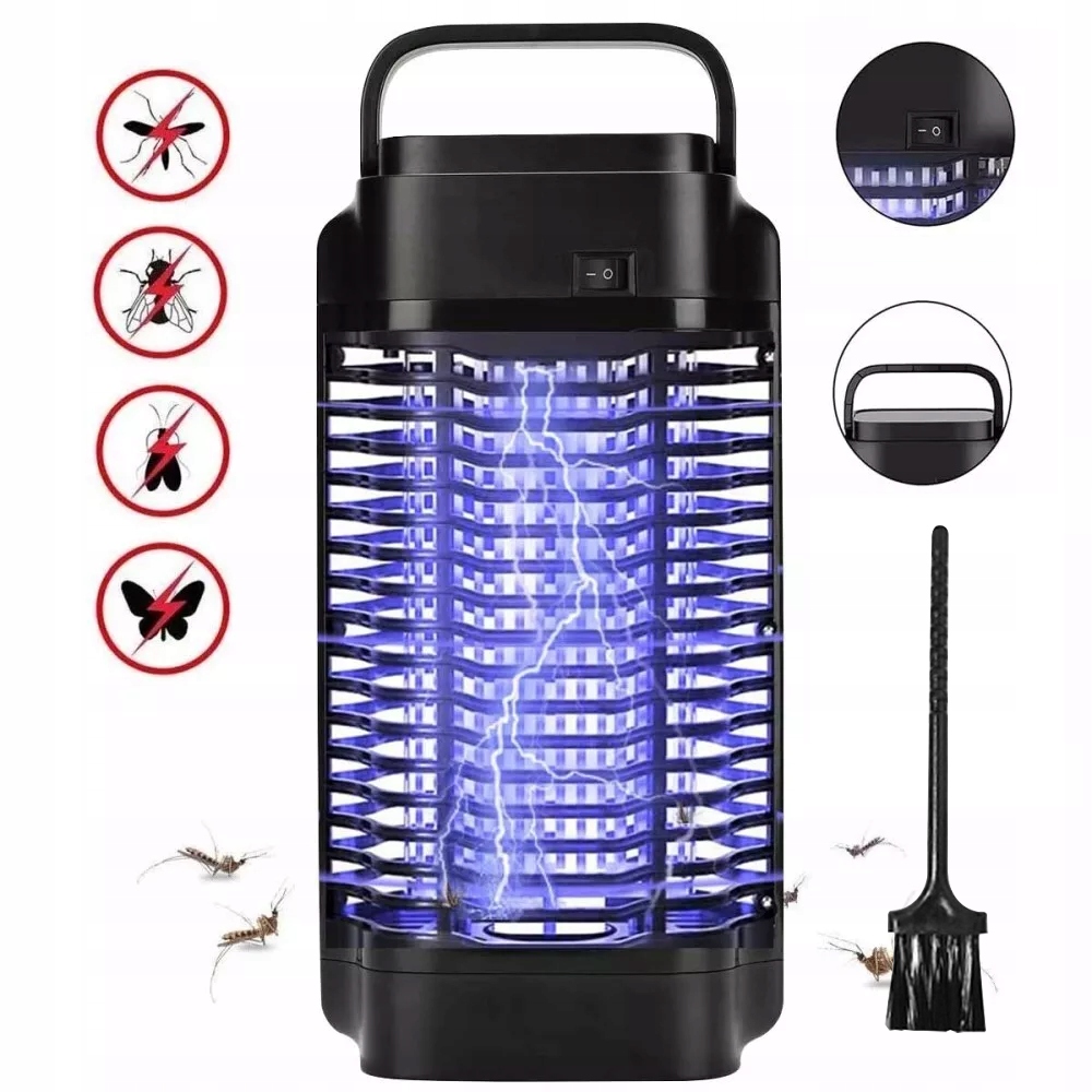 Lampa Owadobójcza Pułapka Na Komary Muchy Ćmy Elektryczna Uv Skuteczna