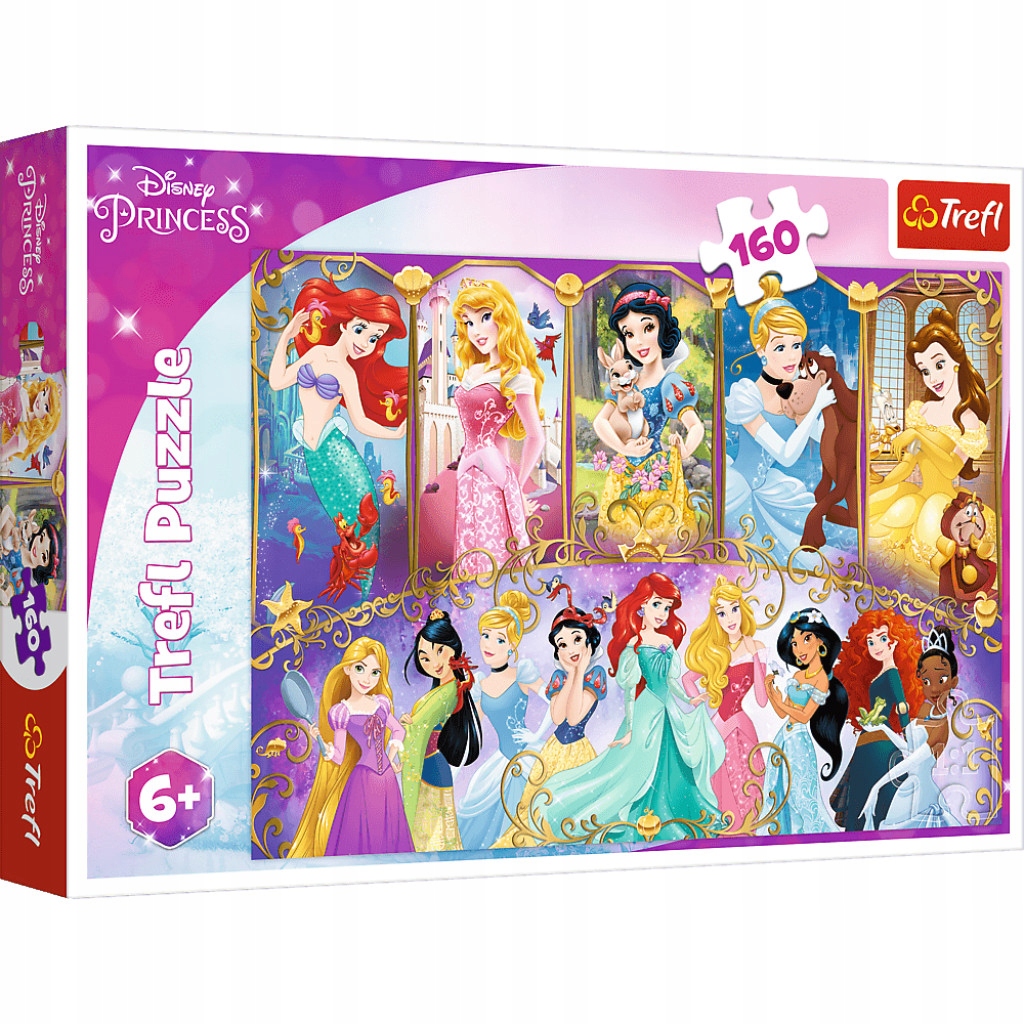 Puzzle Portréty Disney princezien 160 dielikov.