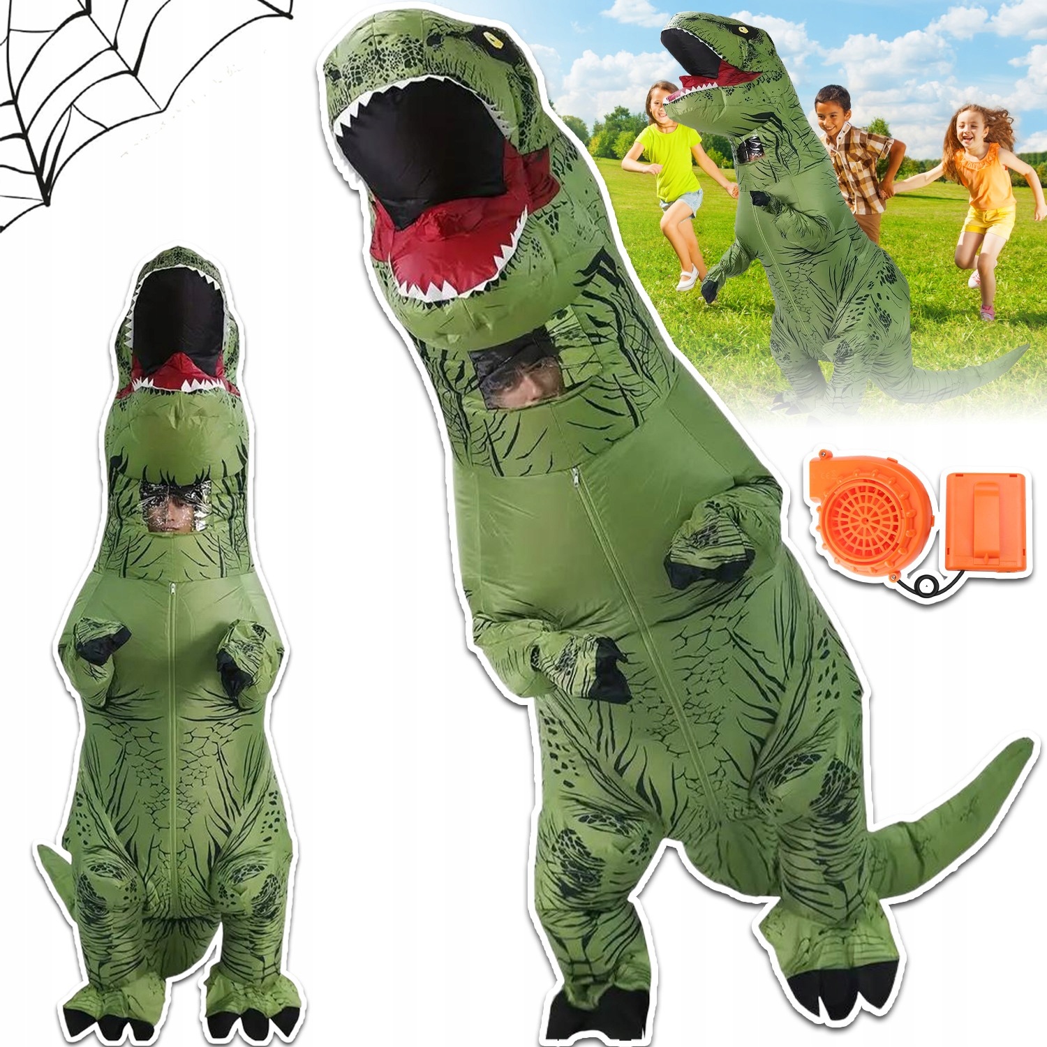 Kostým Dinosaura Nafukovací Kostým Pro Dospělé 155 CM 190 CM Na Halloween